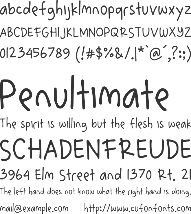 Norang font preview