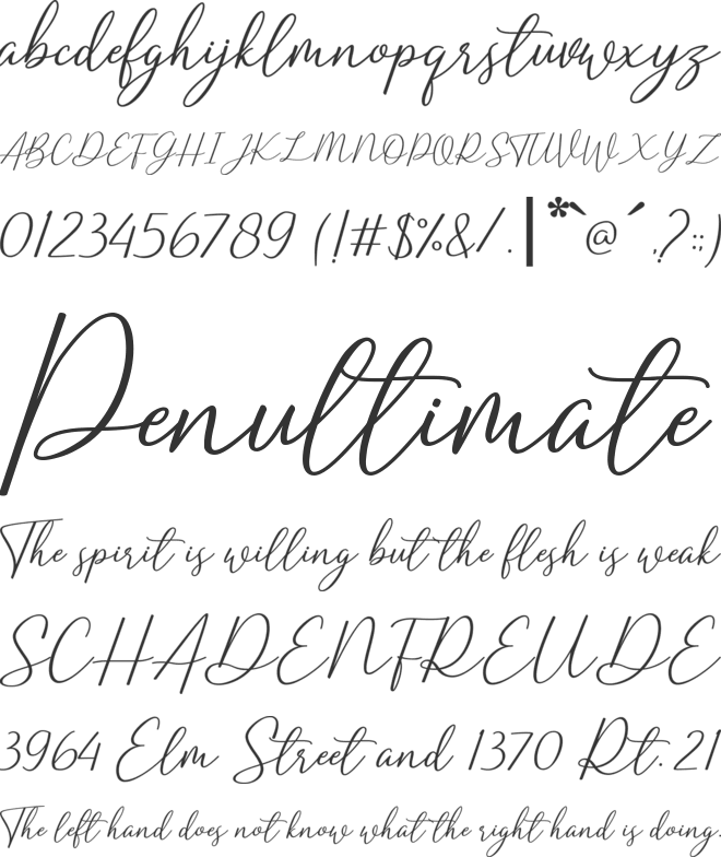 Sharland font preview