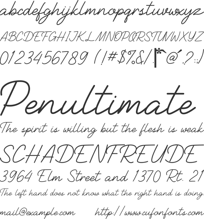 Stanford  font preview