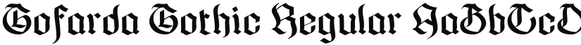 Gofarda Gothic Regular font