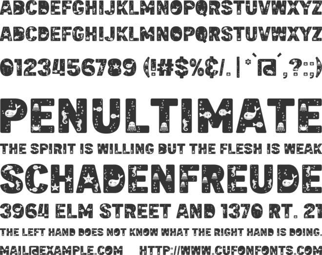 Seaga font preview