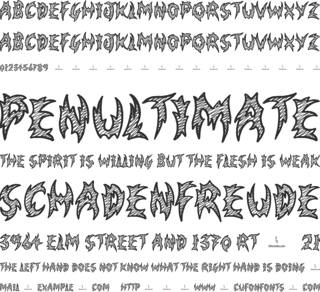 Swamp Ninja font preview