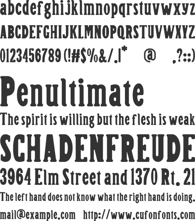 Highan font preview