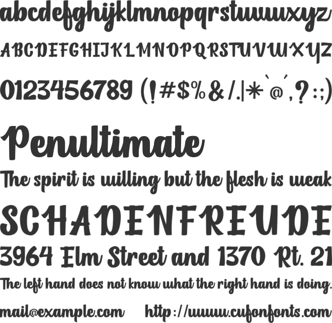 FH Collena 01 PersonalUse font preview