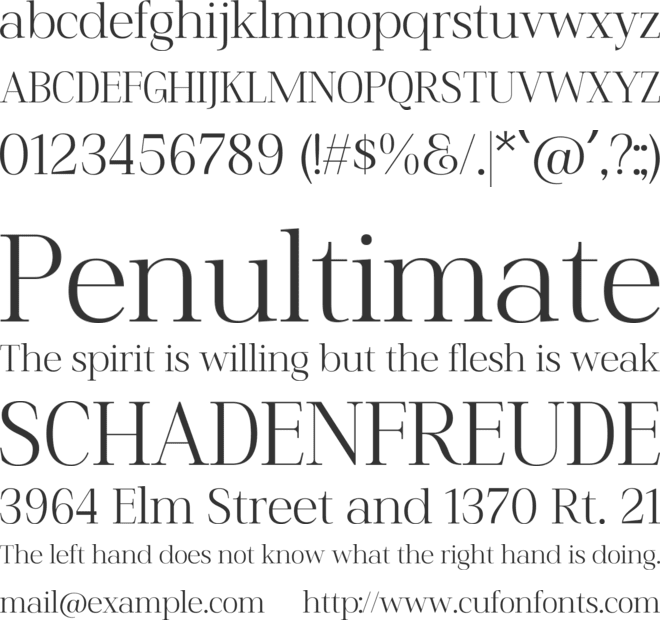 Reshnua font preview