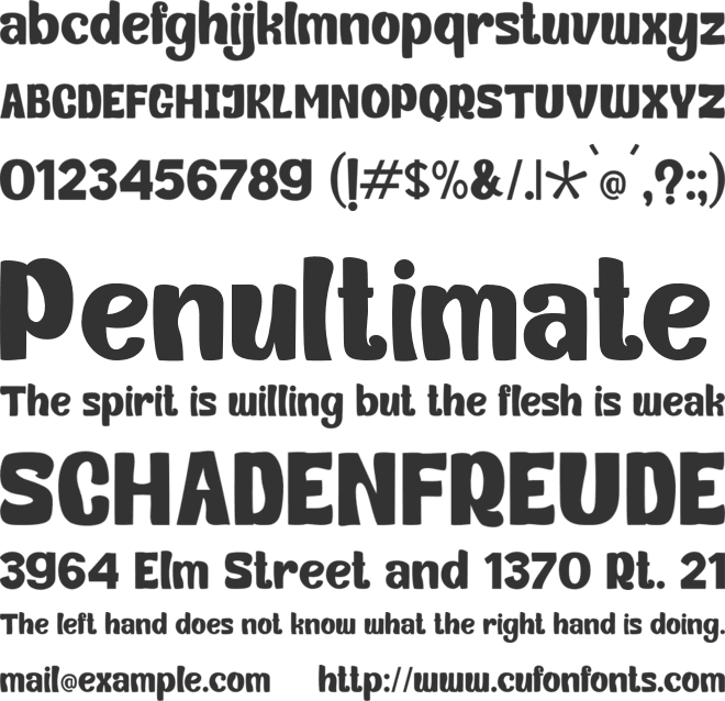 FH Getto Funky FreePersonalUse font preview