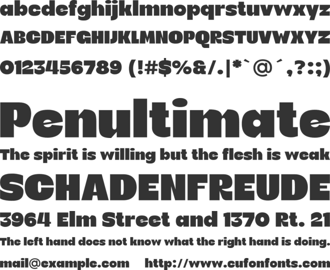 Bermia font preview