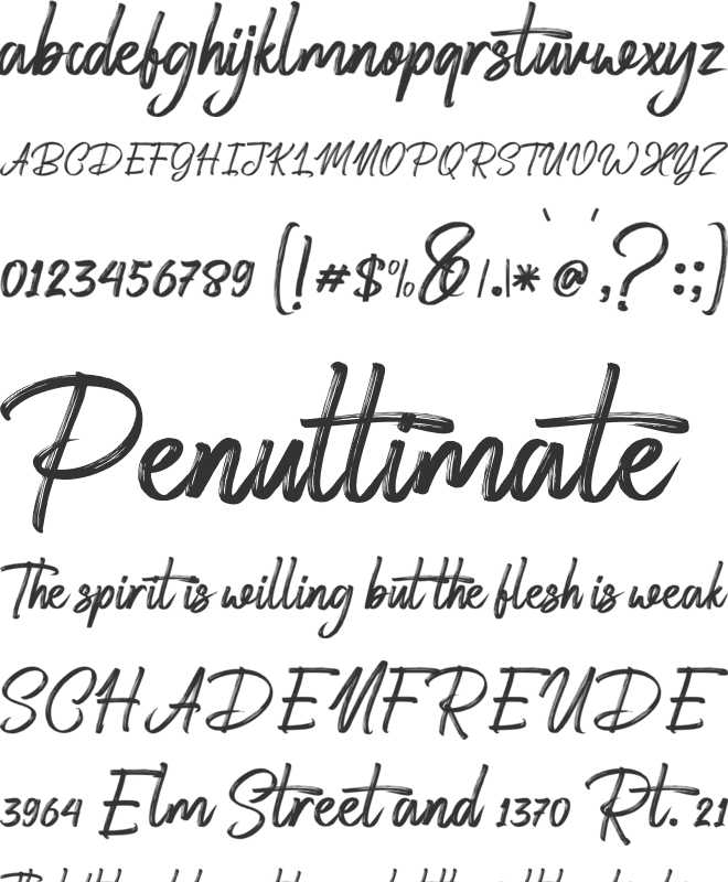 Deserttiony Free Personal Use font preview