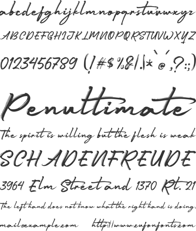 Marijose FreePersonalUse font preview