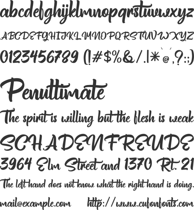 Standgrow FreePersonalUse font preview