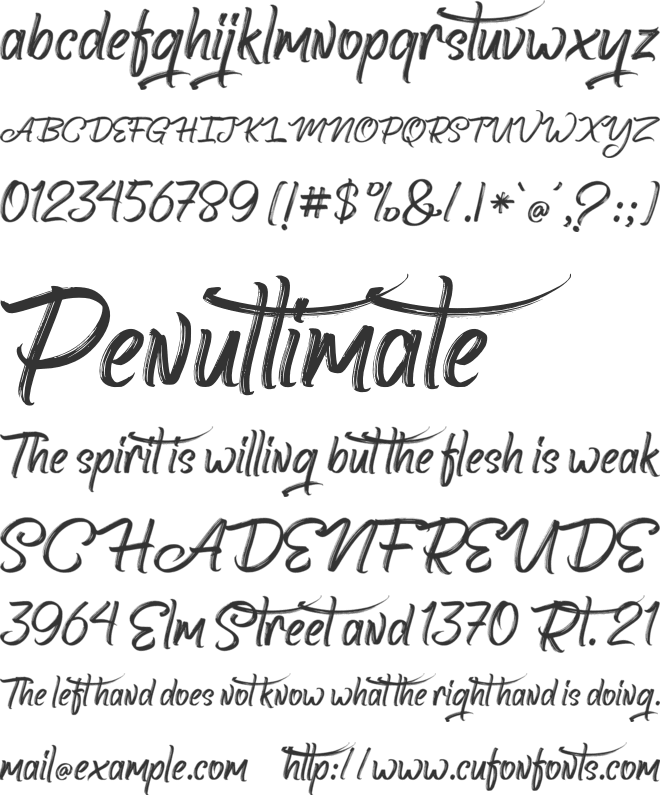 The Killer Way FreePersonalUse font preview