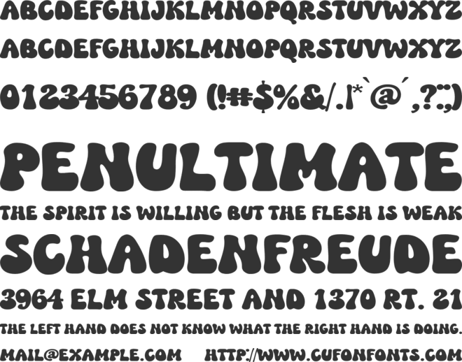 Creepy Season font preview