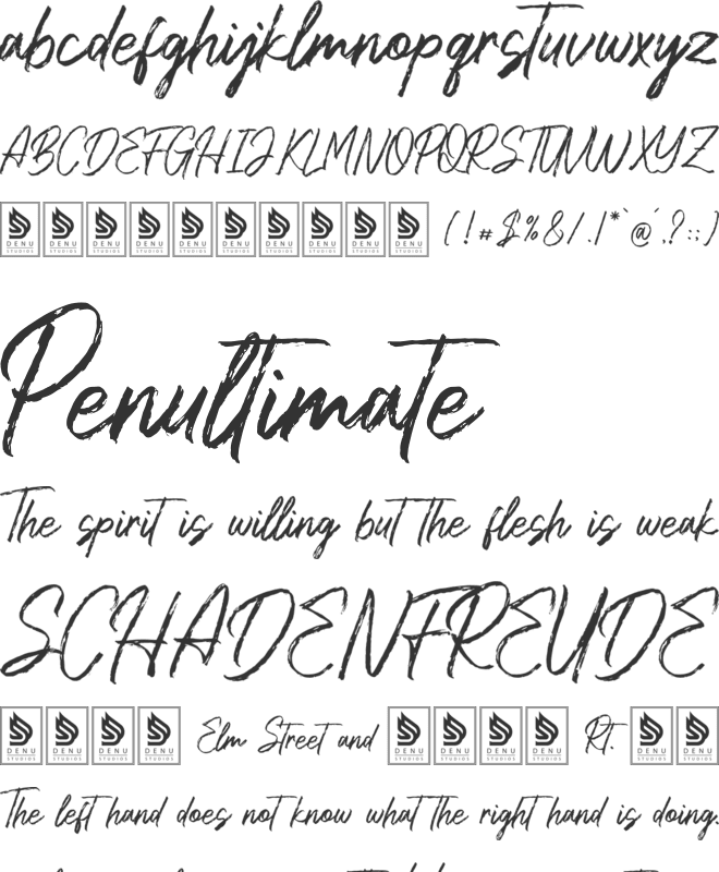 Leneora Seraphine font preview