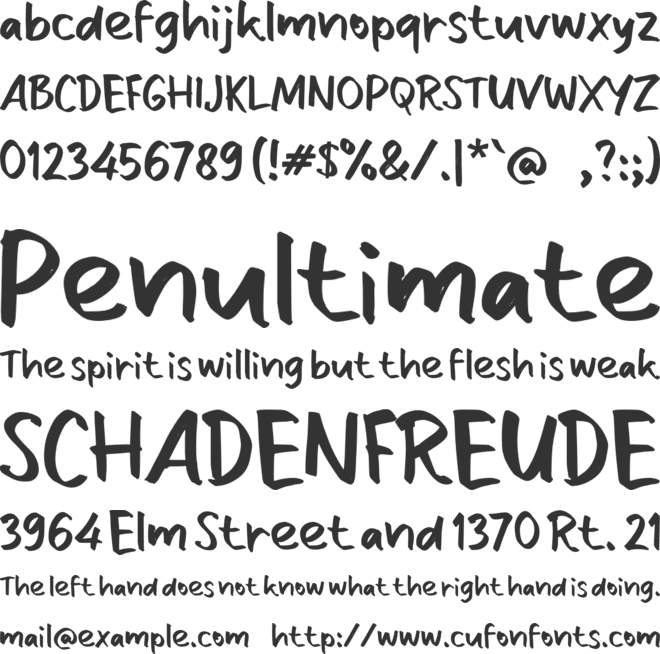 n Ngadem font preview