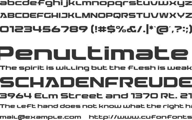 Cravend font preview