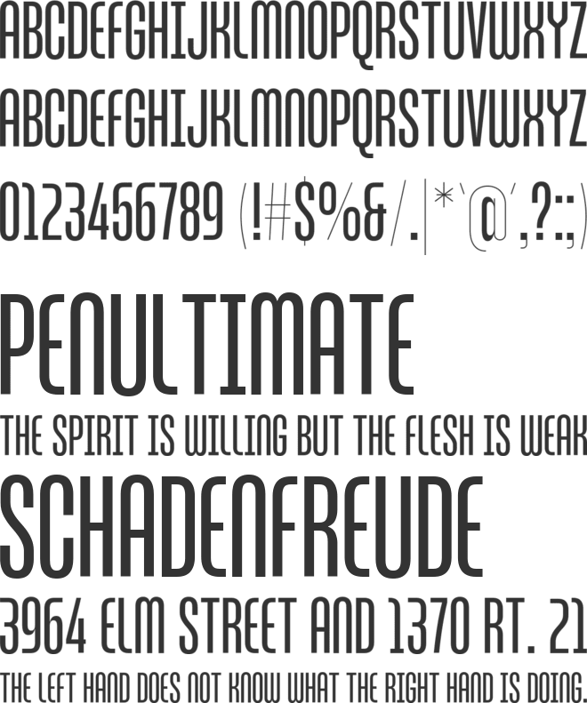 ZT Break Fast font preview