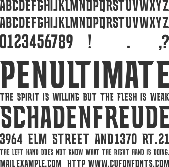 INGAME font preview