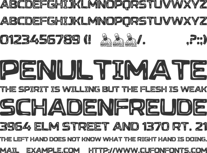 Pocket Days font preview