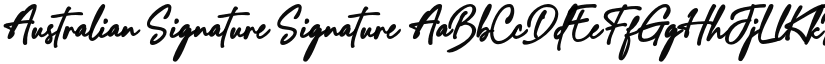 Australian Signature font download