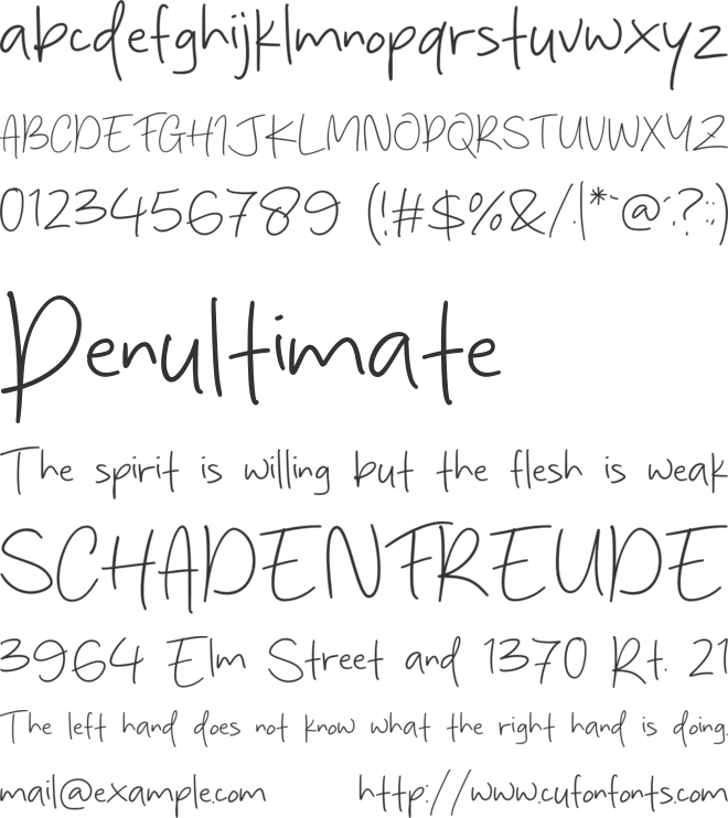 Authology font preview