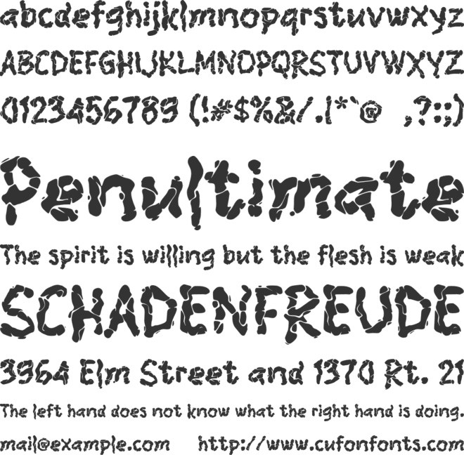 n Nemola font preview