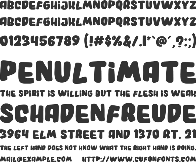 Metarin Free font preview