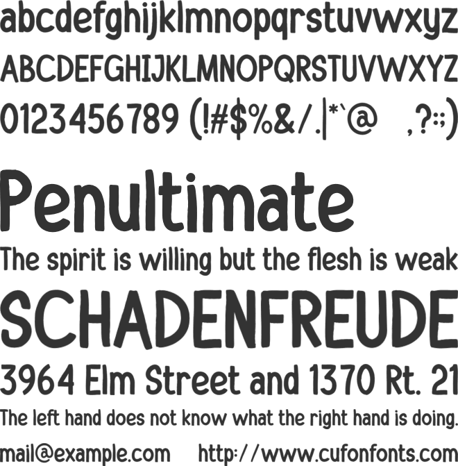 BRADES font preview