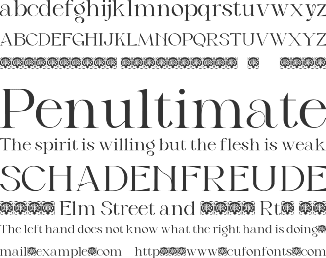 Fermino font preview