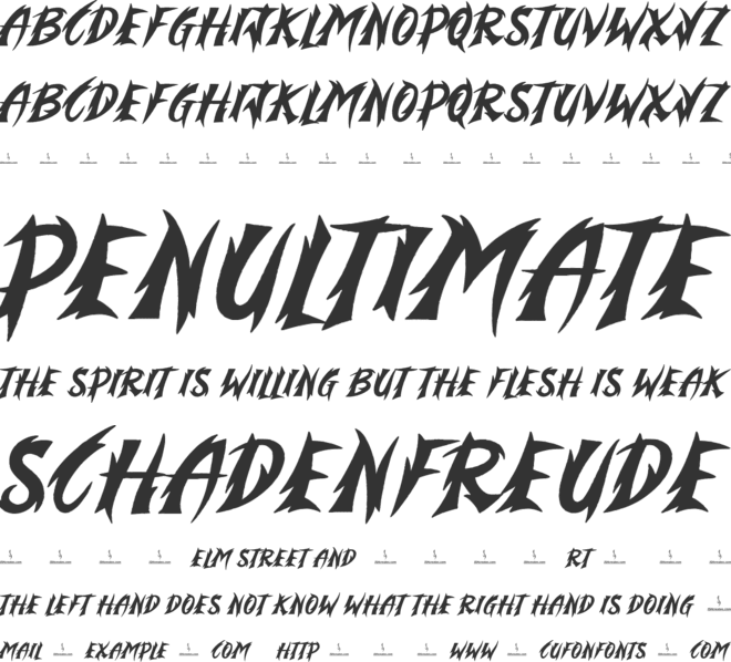 Valiant Mercy font preview