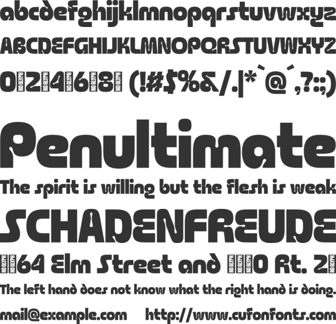 Magnode Trial Version font preview