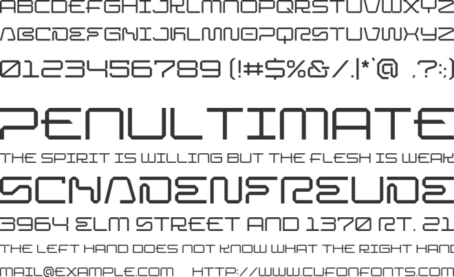 Venora font preview