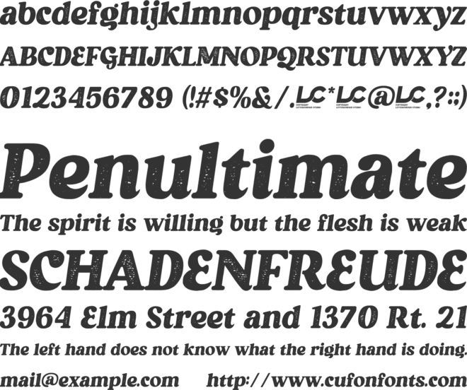 Balige Vintage font preview