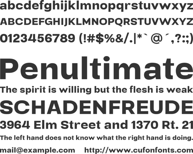 Sraben Grotesk font preview