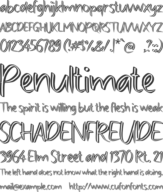 n Nadeo font preview