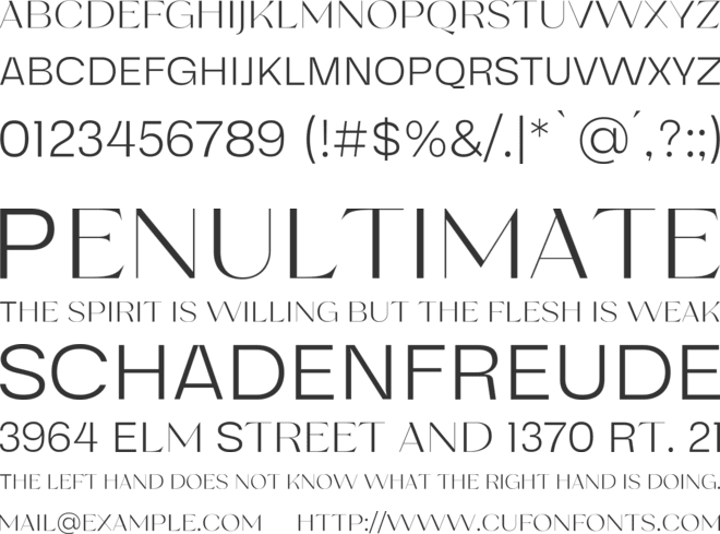 Remine Fares font preview