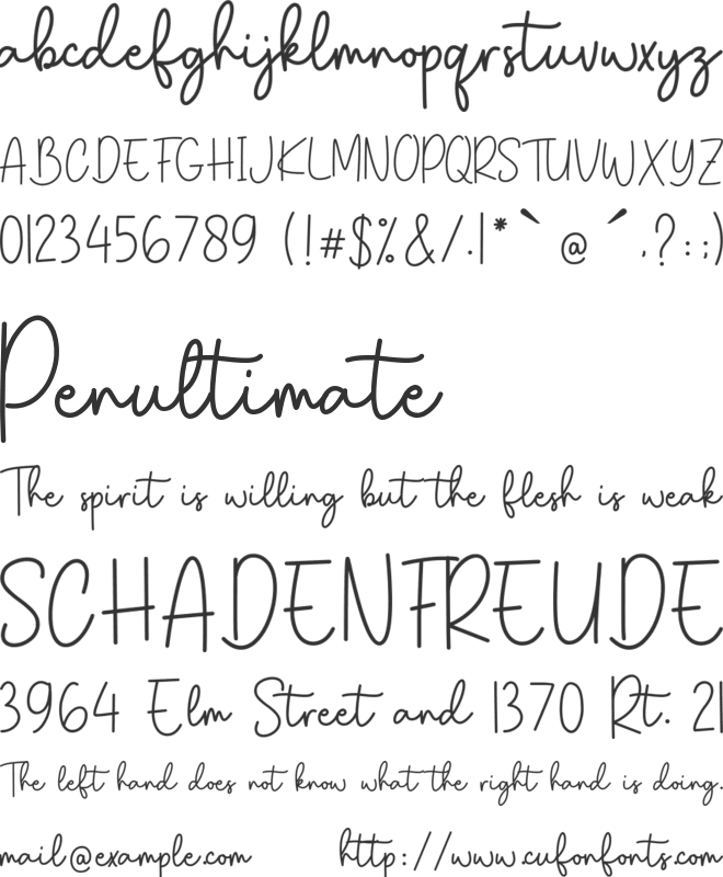 Kinda Sweet font preview