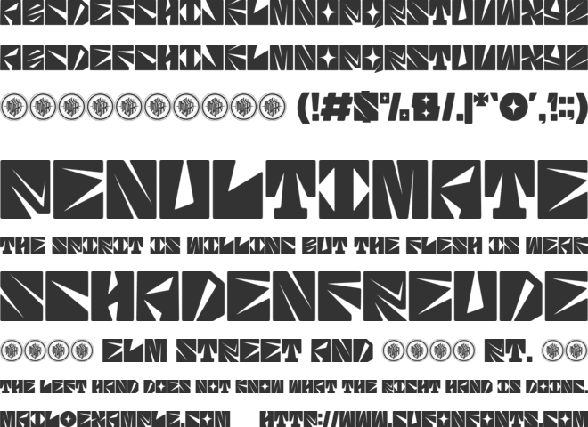 Batomey font preview