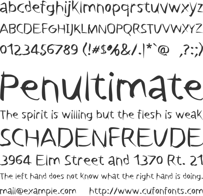 n Nulis Uwais font preview