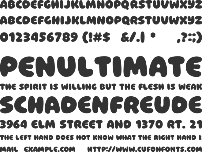 Colinoosh font preview