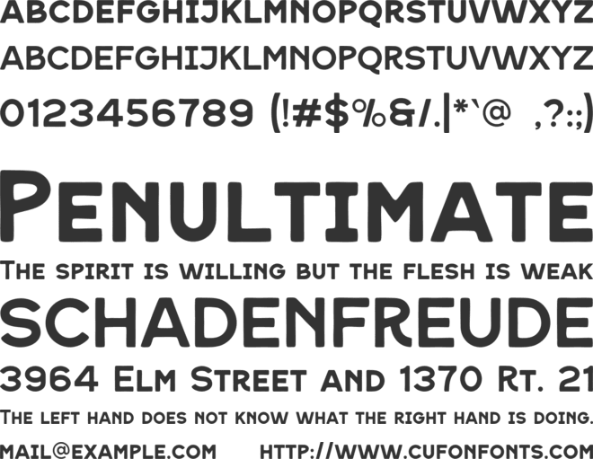 PURGENT font preview