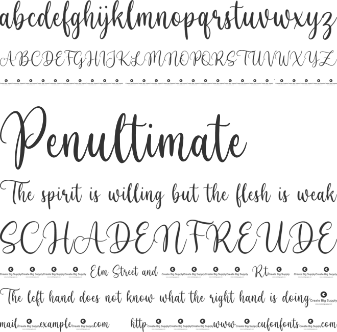 Mayoras font preview