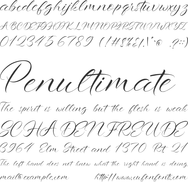 Roshiaty font preview