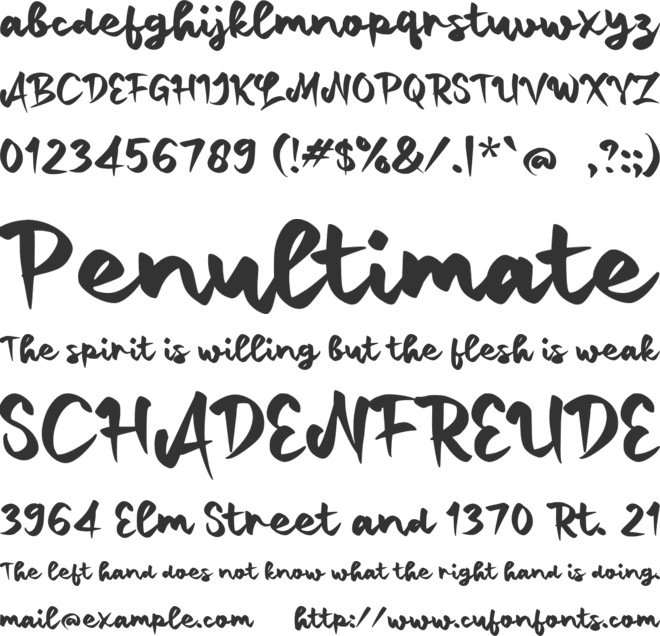 n Nagih font preview