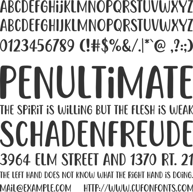 Save Lemon font preview