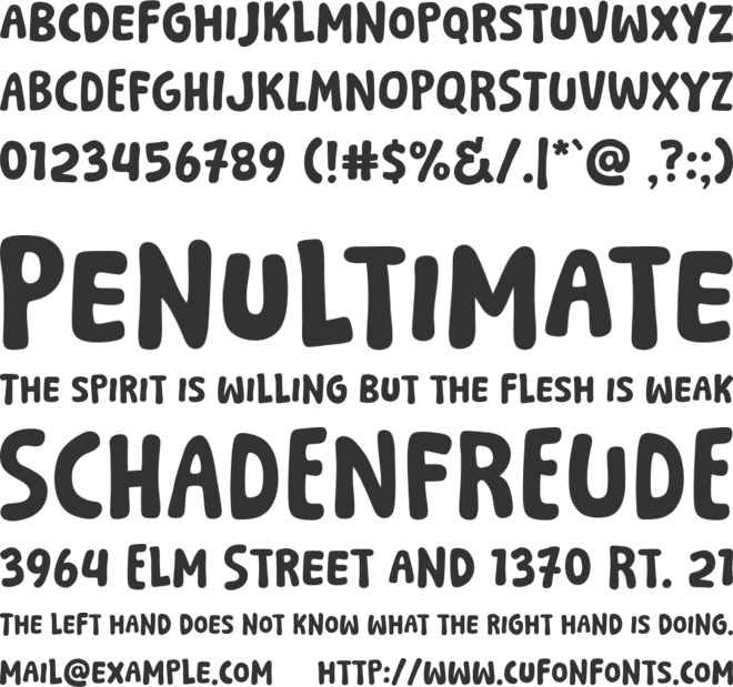 Corner Cafe font preview