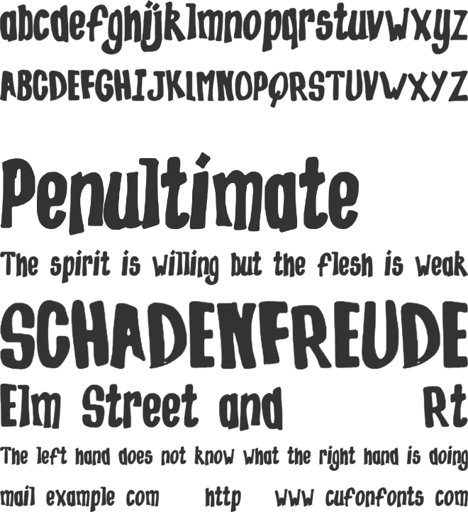 kerosin font preview