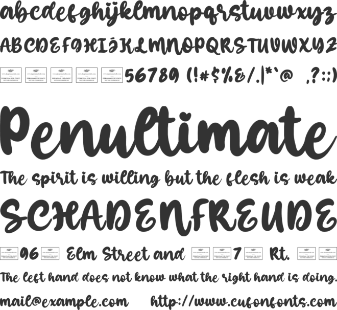 Sublime Free font preview