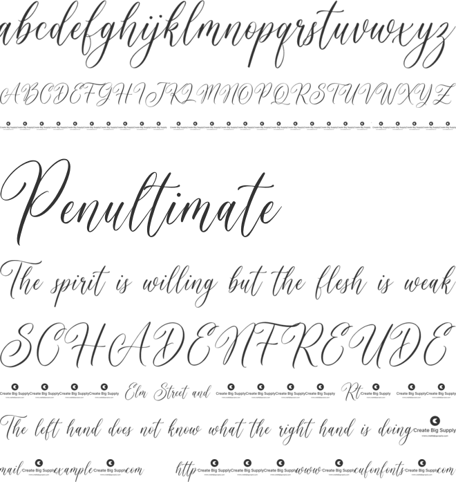 La Villette font preview