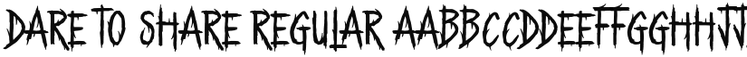 Dare to Share font download