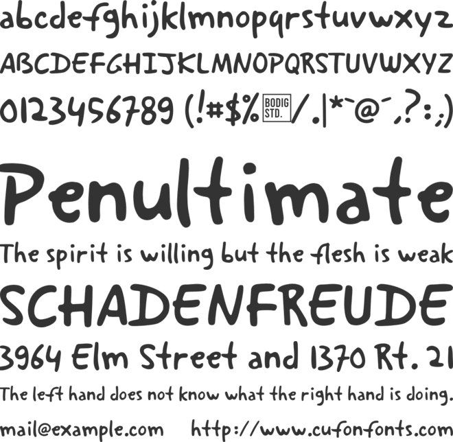 Reinbow-Trial font preview